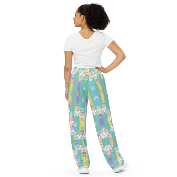 I am you, you are me. We reflect the starry galaxy. Wide-leg trousers - Image 2