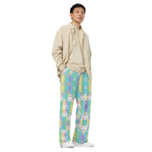 I am you, you are me. We reflect the starry galaxy. Wide-leg trousers